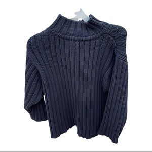 Boys navy blue sweater buttons on the left shoulder from babyGap 2 year old